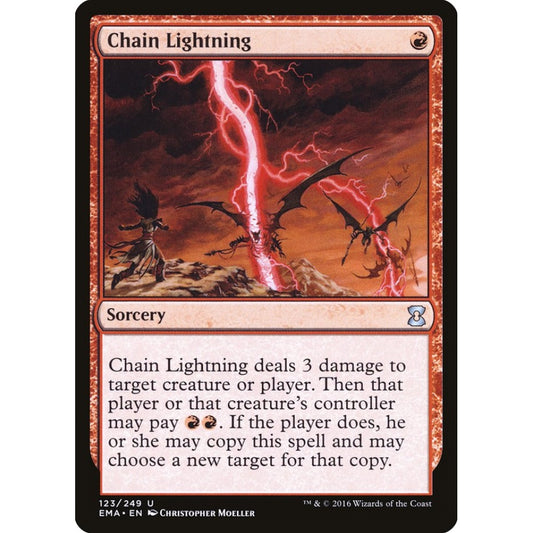 Chain Lightning uncommon 123 Magic the Gathering Eternal Masters
