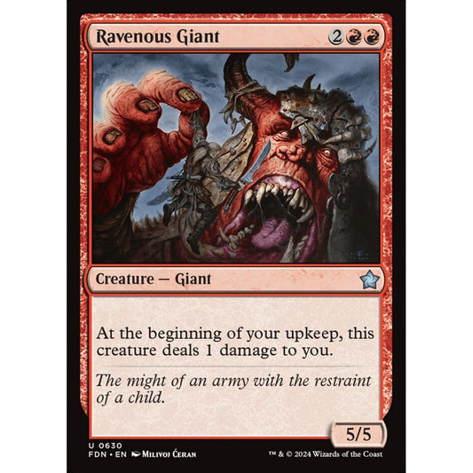 Ravenous Giant, 630, uncommon, Magic: The Gathering, Foundations