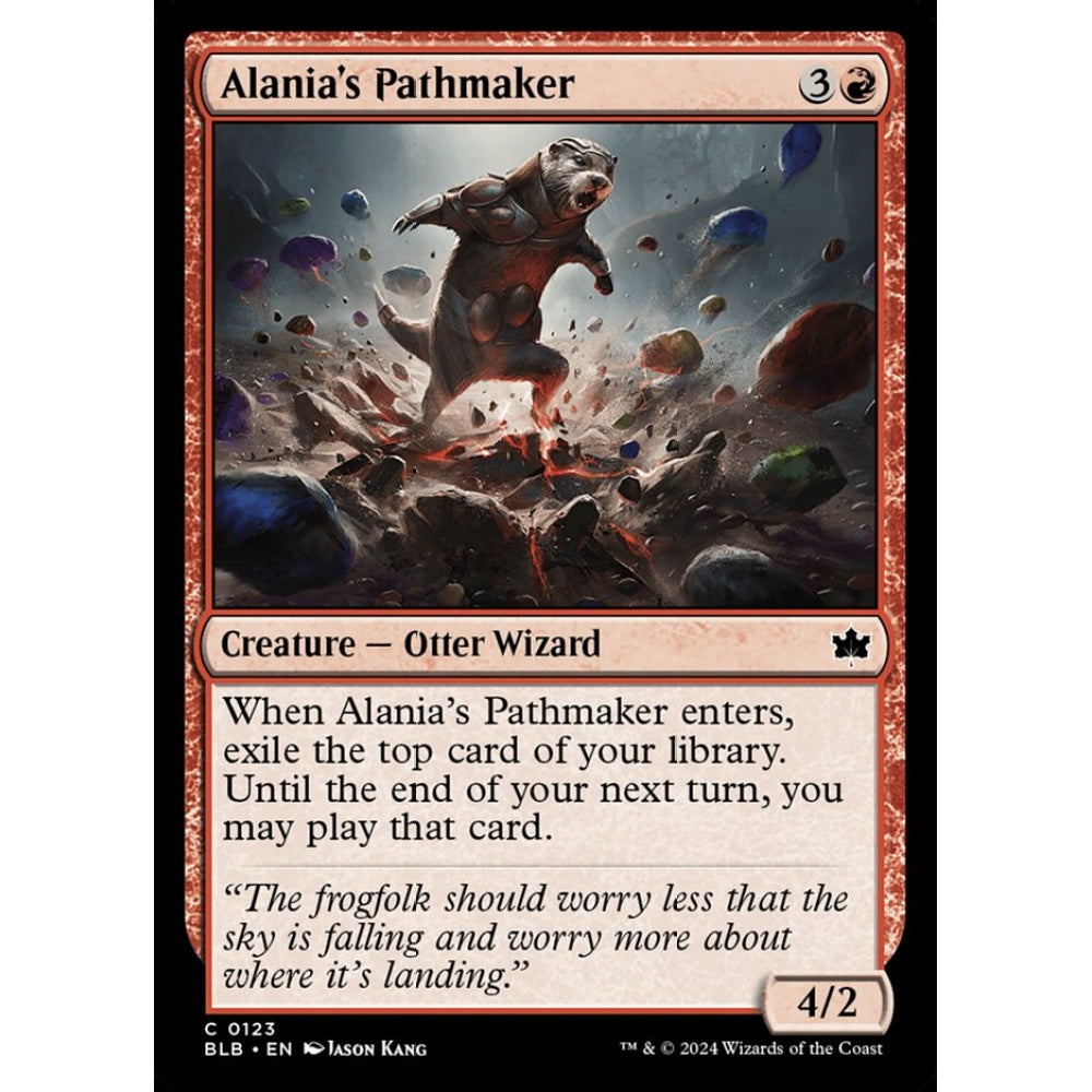 Alania's Pathmaker, 123, common, Magic: The Gathering, Bloomburrow