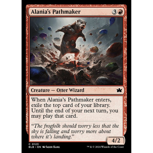 Alania's Pathmaker, 123, common, Magic: The Gathering, Bloomburrow