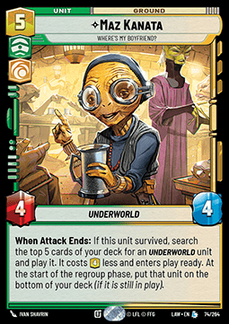 Maz Kanata, Where's My Boyfriend? - A Lawless Time (Legendary) [LAW-074]