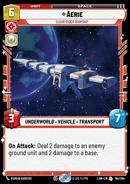 Aerie, Cloud-Rider Dropship - A Lawless Time (Rare) [LAW-184]