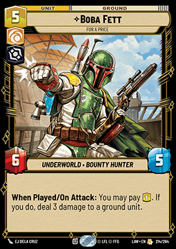Boba Fett, For a Price - A Lawless Time (Rare) [LAW-214]