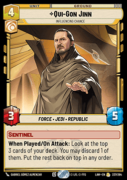 Qui-Gon Jinn, Influencing Chance - A Lawless Time (Rare) [LAW-237]
