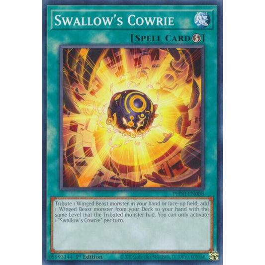 Swallow's Cowrie PHNI-EN088 Common Yu-Gi-Oh Phantom Nightmare