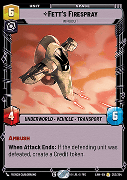 Fett's Firespray, In Pursuit - A Lawless Time (Rare) [LAW-252]