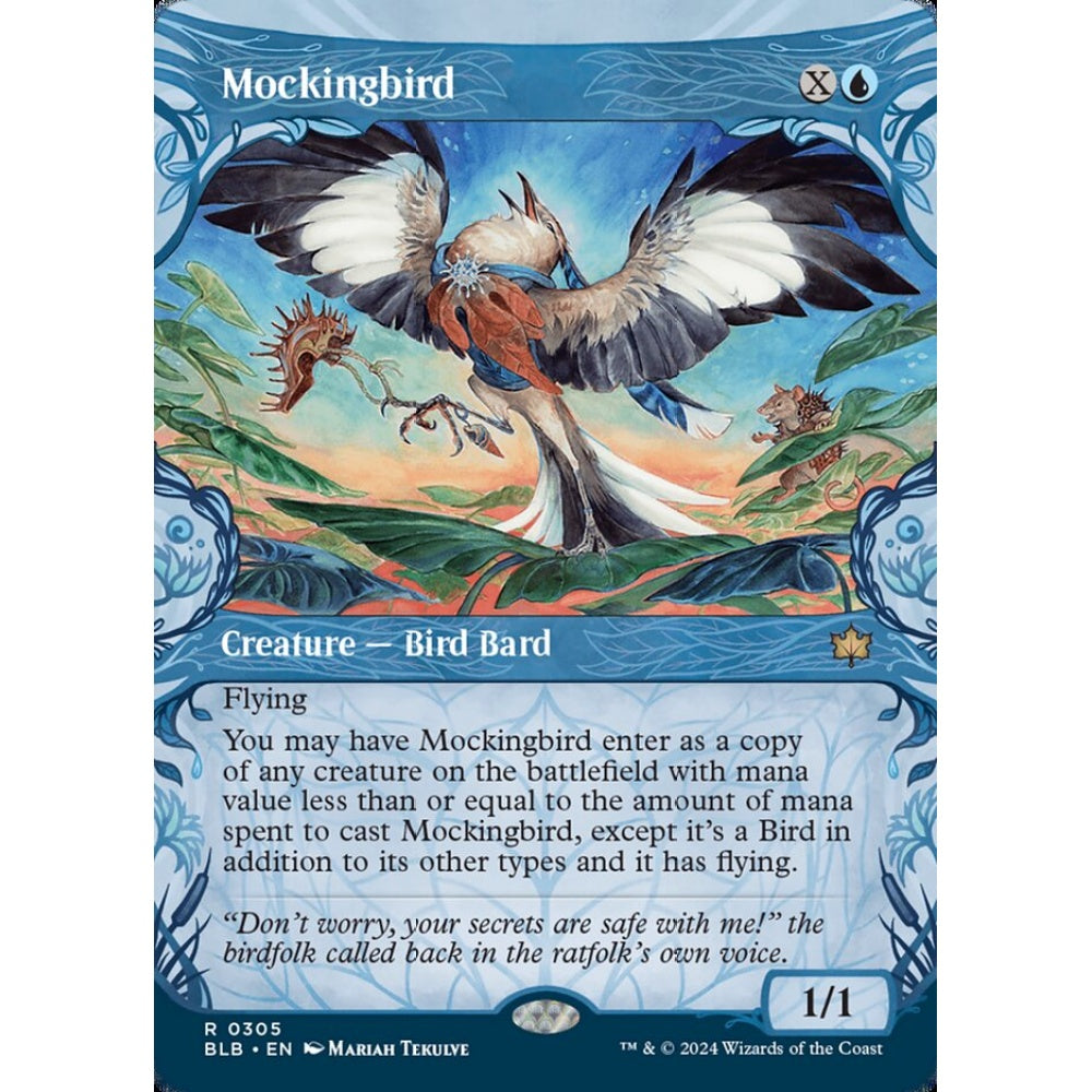 Mockingbird, 305, rare, Magic: The Gathering, Bloomburrow