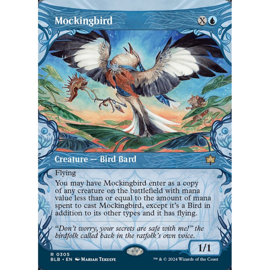 Mockingbird, 305, rare, Magic: The Gathering, Bloomburrow