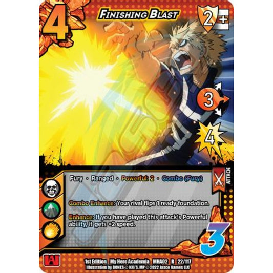 Finishing Blast, 22/117, R, UniVersus, MHA02 Crimson Rampage
