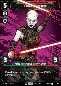 Asajj Ventress, Reluctant Hunter (V.3) - A Lawless Time: Extras (Rare) [XLAW-785]