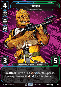 Bossk, Join Our Merry Band (V.3) - A Lawless Time: Extras (Uncommon) [XLAW-786]