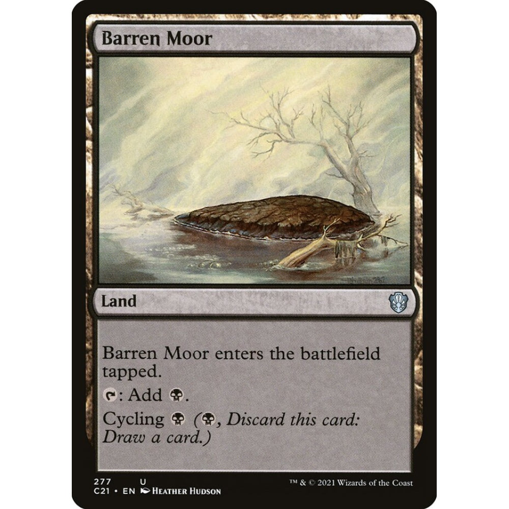 Barren Moor uncommon 277 Magic the Gathering Commander 2021