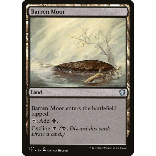 Barren Moor uncommon 277 Magic the Gathering Commander 2021