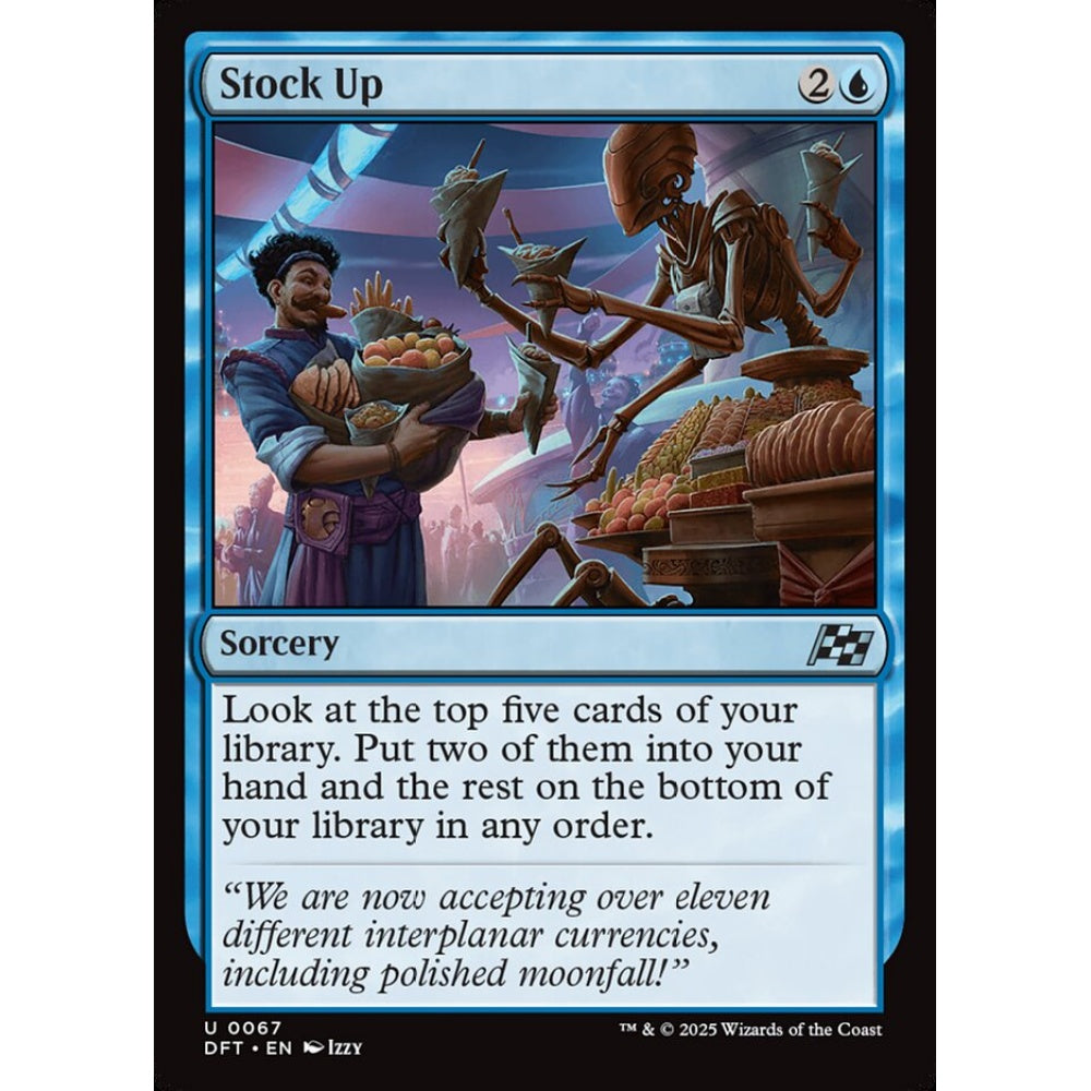 Stock Up, 67, uncommon, Magic: The Gathering, Aetherdrift