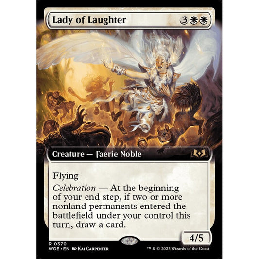 Lady of Laughter, rare, 370, Magic the Gathering, Wilds of Eldraine