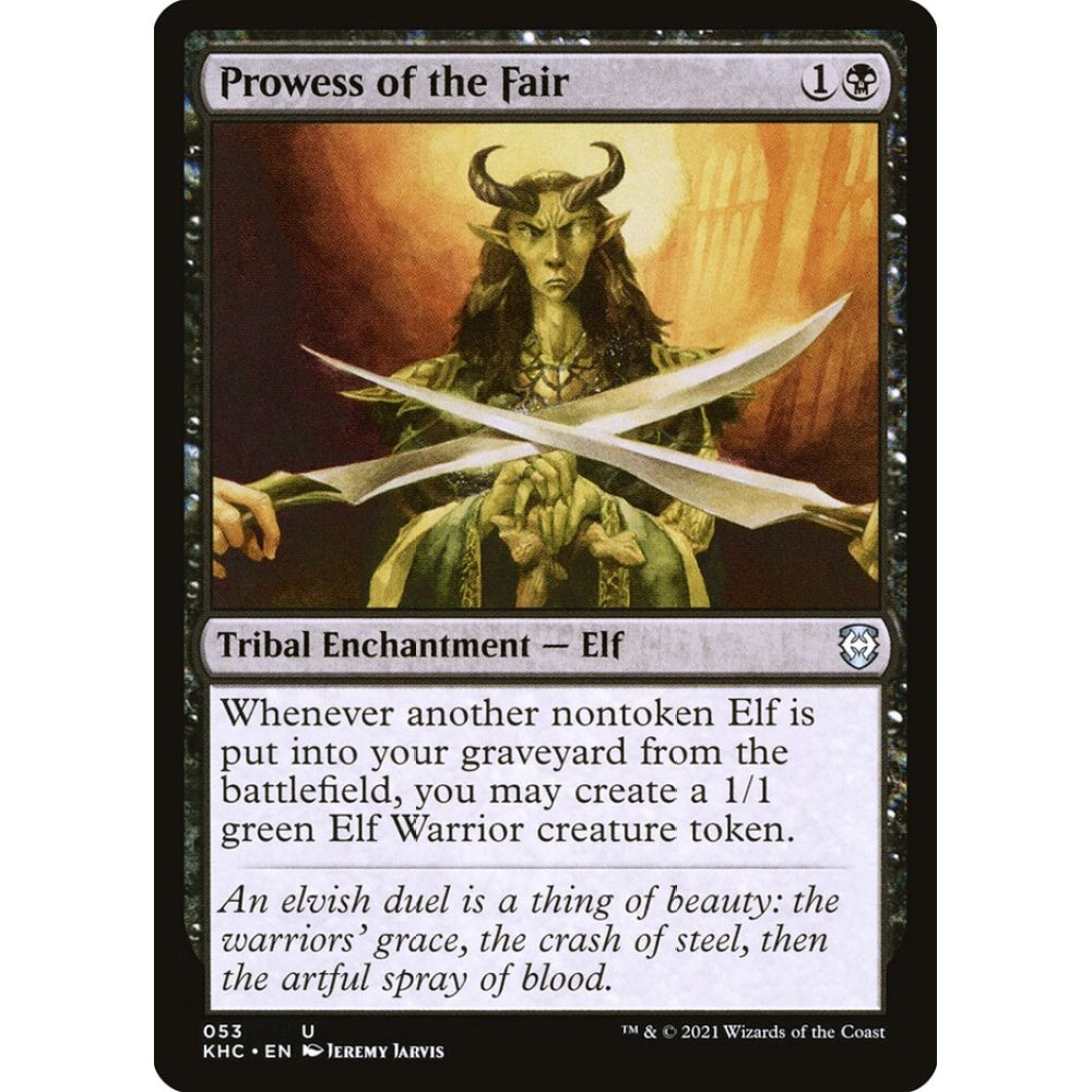 Prowess of the Fair uncommon 53 Magic the Gathering Kaldheim Commander