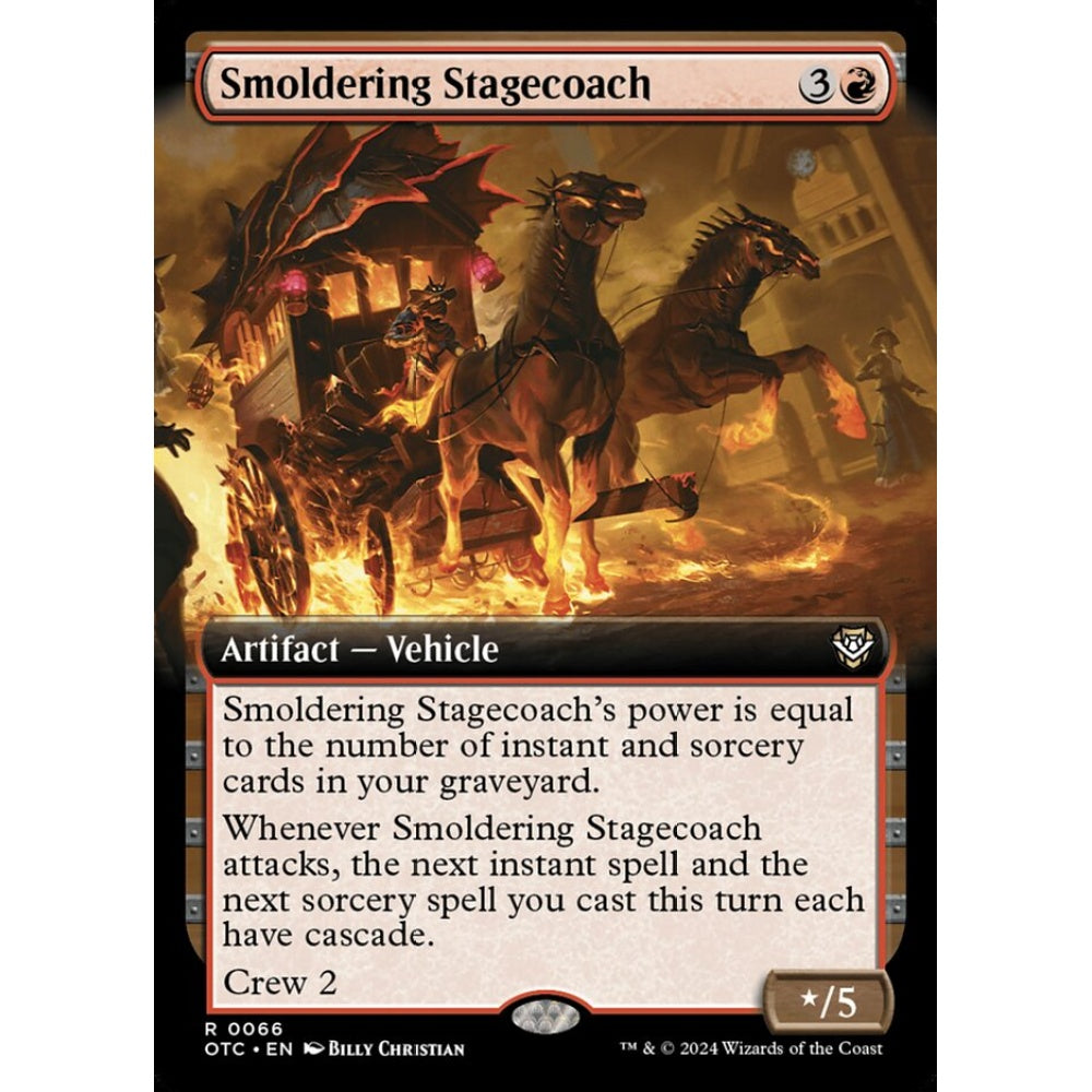 Smoldering Stagecoach, 66, rare, Magic: The Gathering, Outlaws of Thunder Junction