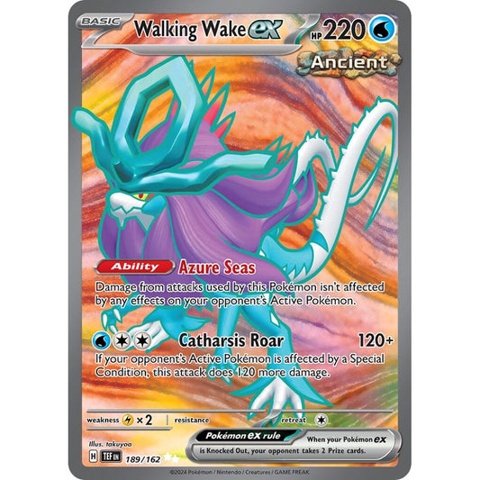 Walking Wake ex Ultra Rare 189/162 Pokemon Card Game Temporal Forces