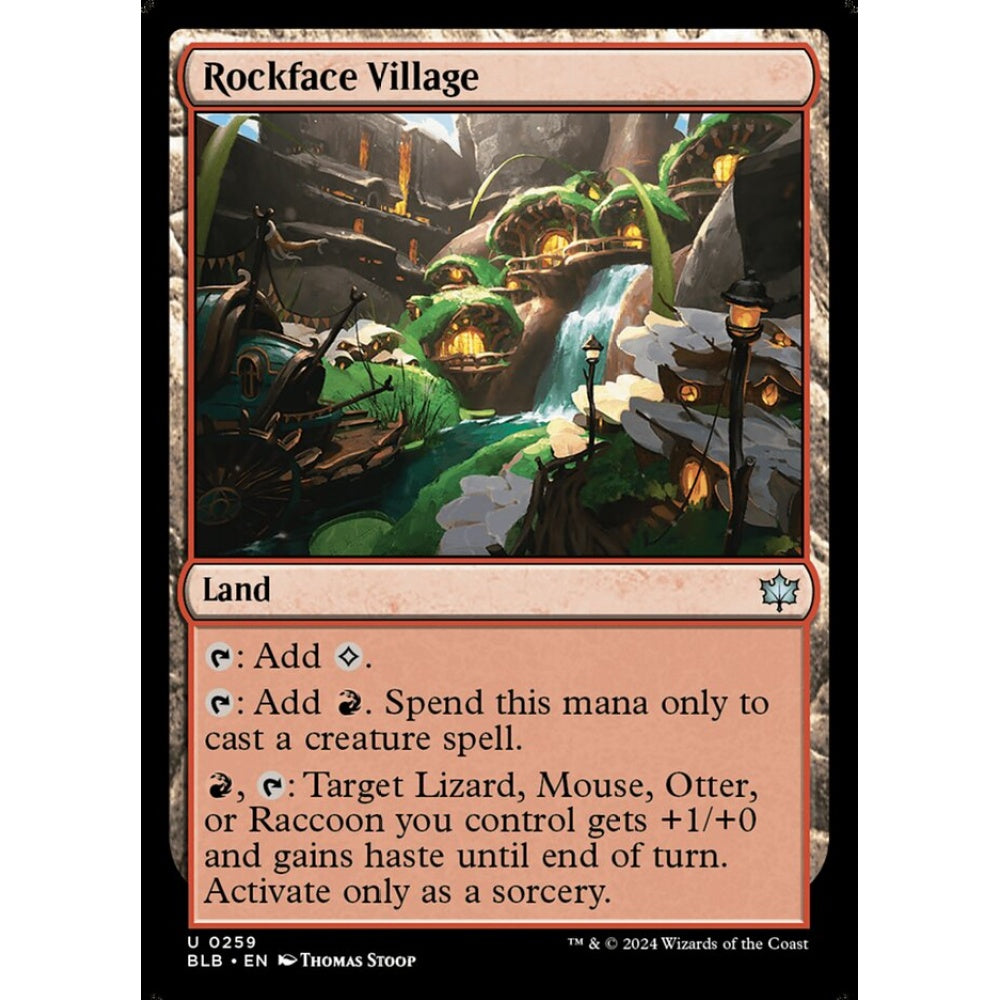 Rockface Village, 259, uncommon, Magic: The Gathering, Bloomburrow