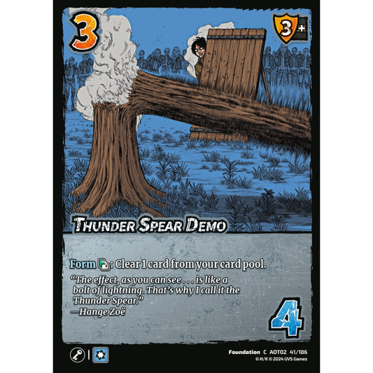 Thunder Spear Demo, 41/186, AOT02, Universus, Attack on Titan: Origins of Power, Foundation, C