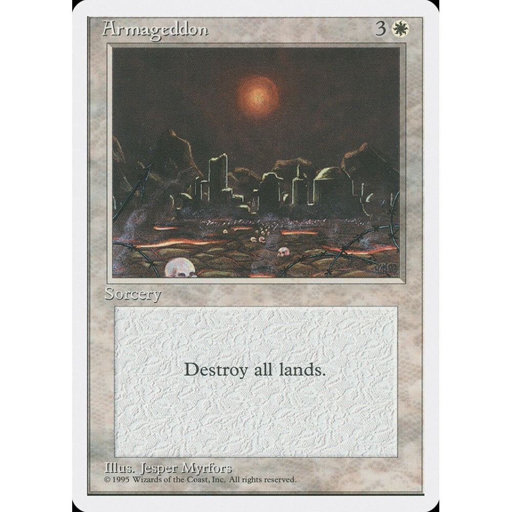 Armageddon rare 5 Magic the Gathering Fourth Edition
