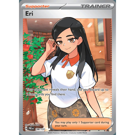 Eri Full Art 136/131 Pokemon Card Game Prismatic Evolutions