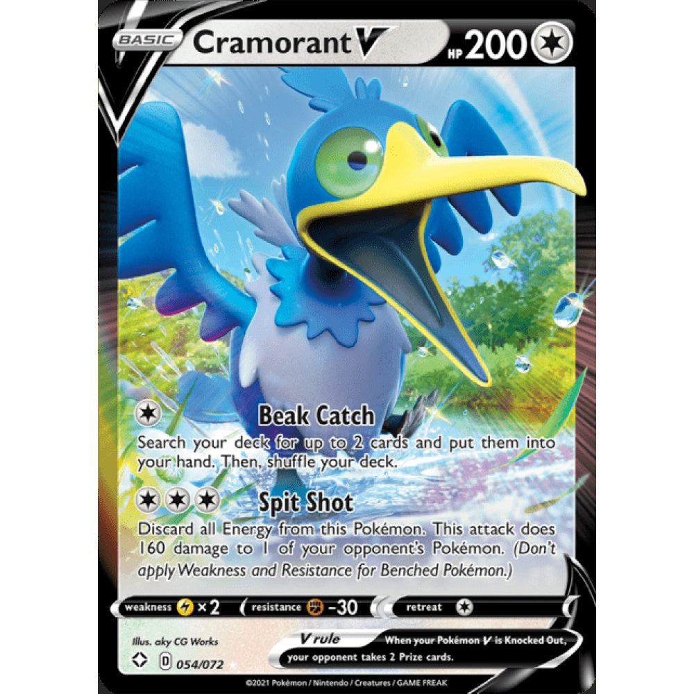 Cramorant V Double Rare 054/072 Pokemon Card Game Shining Fates
