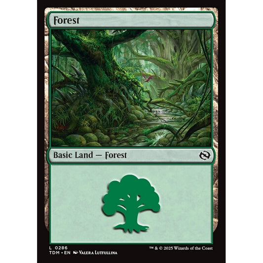 Forest common 286 Magic the Gathering Tarkir: Dragonstorm