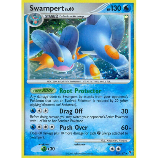 Swampert Rare Holo 12/147 Pokemon Card Game Supreme Victors