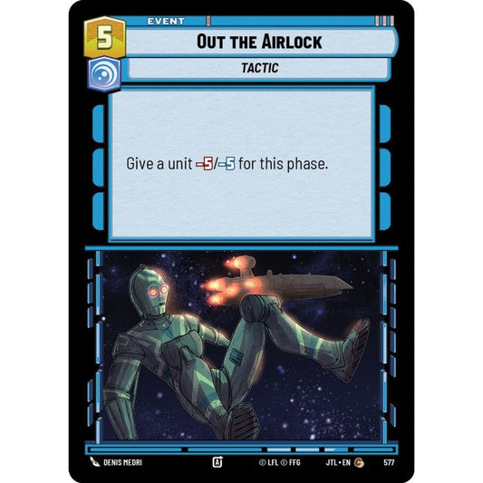 Out the Airlock, C, JTL 577) Foil, Star Wars Unlimited