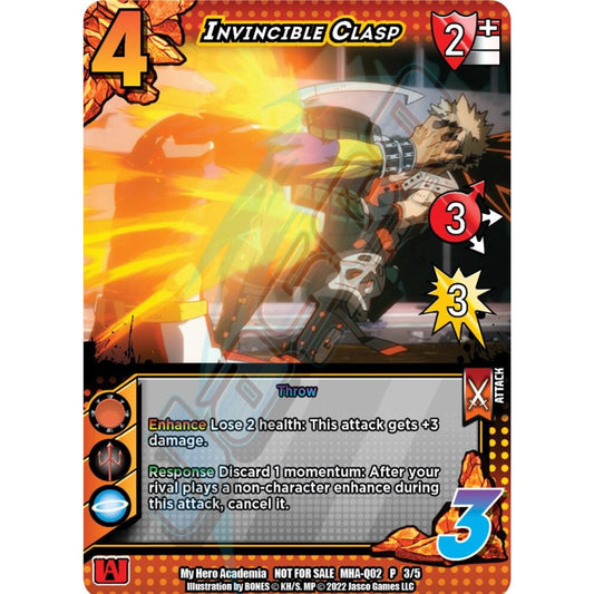 Invincible Clasp, 3/5, MHA-Q02, Universus, MHA Promos, nan