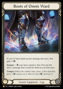 Boots of Omnis Ward (Cold Foil) - Omens of the Third Age (Legendary) [OMN-204]