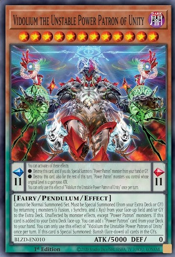 Vidolium the Unstable Power Patron of Unity - Blazing Dominion (Super Rare) [BLZD-010]
