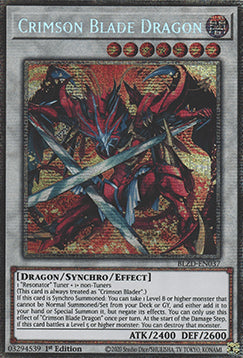 Crimson Blade Dragon (V.2 - Starlight Rare) - Blazing Dominion (Starlight Rare) [BLZD-037]