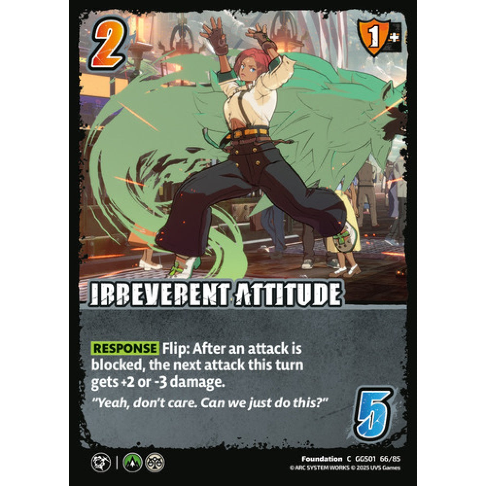Irreverent Attitude 66/85 Universus Card Game Guilty Gear -Strive- C Non-Foil