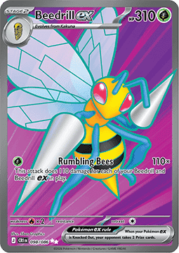 Beedrill ex - Chaos Rising (Ultra Rare) [CRI-098]