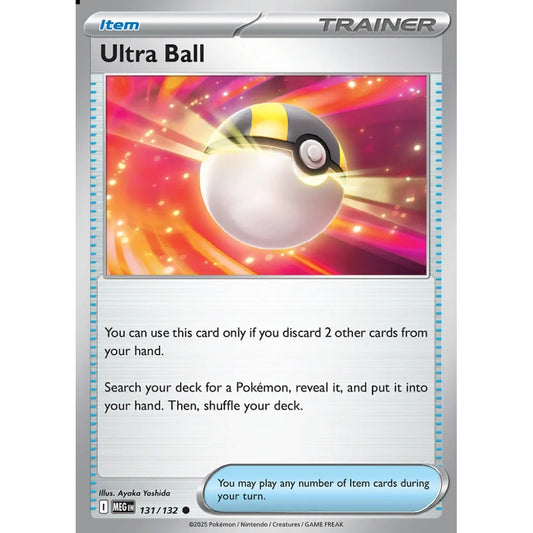 Ultra Ball Common 131/132 Pokemon Card Game Mega Evolution