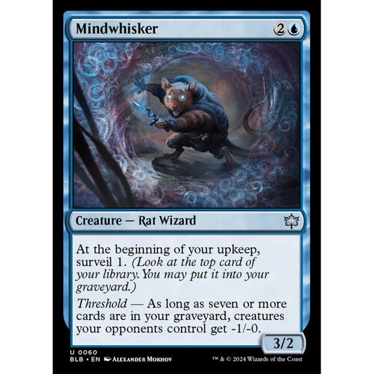 Mindwhisker, 60, uncommon, Magic: The Gathering, Bloomburrow