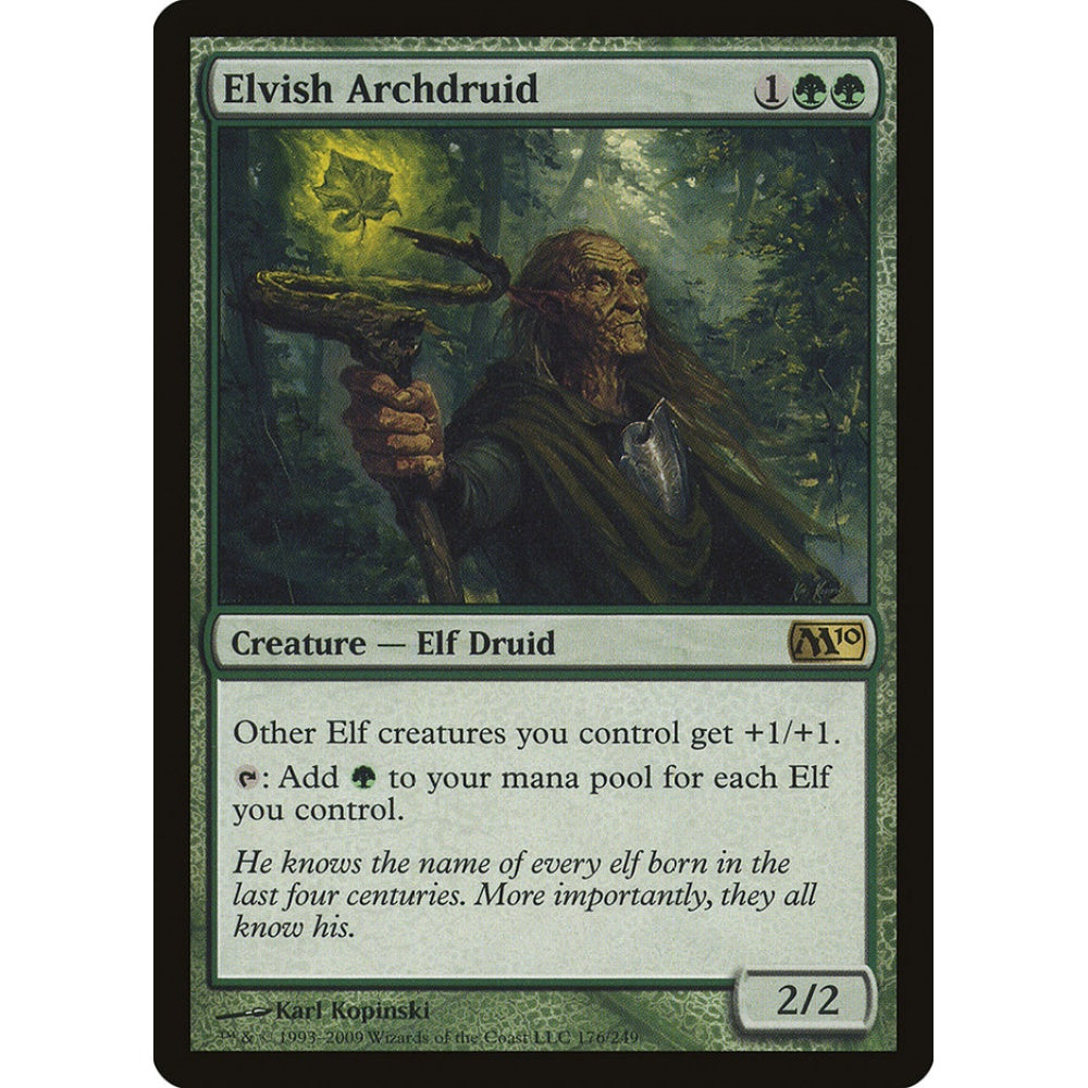 Elvish Archdruid rare 176 Magic the Gathering Magic 2010