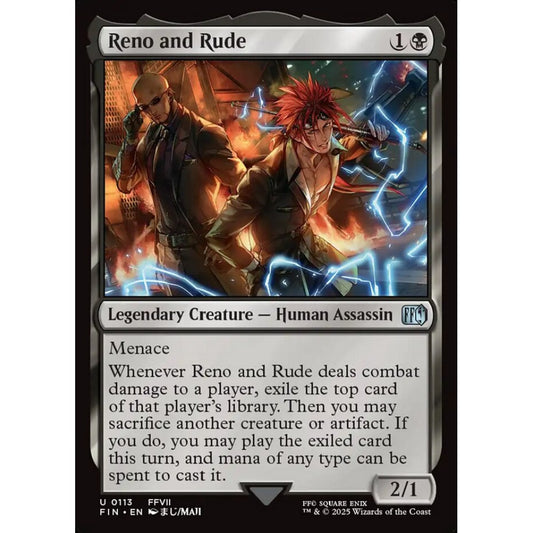 Reno and Rude uncommon 113 Magic the Gathering Final Fantasy