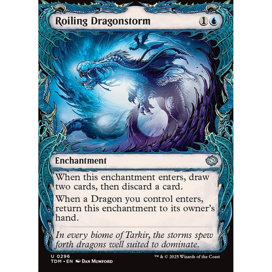 Roiling Dragonstorm uncommon 296 Magic the Gathering Tarkir: Dragonstorm