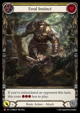 Feral Instinct (Extended Art Cold Foil) - Omens of the Third Age (Majestic) [OMN-229]
