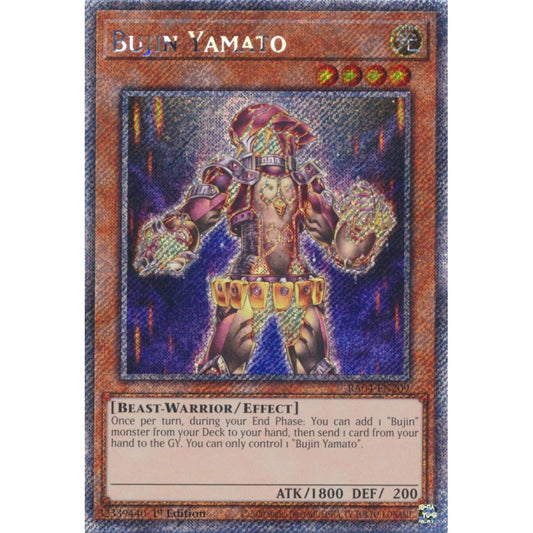 Bujin Yamato RA04-EN209 QCR Quarter Century Secret Rare Yu-Gi-Oh Quarter Century Stampede in Art