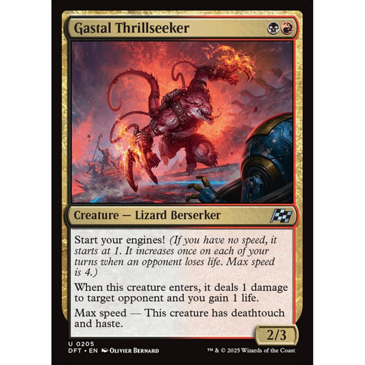 Gastal Thrillseeker, 205, uncommon, Magic: The Gathering, Aetherdrift