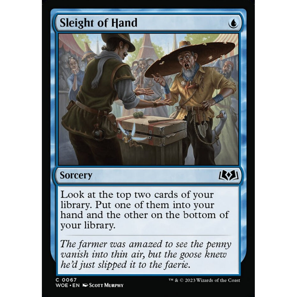 Sleight of Hand, common, 67, Magic the Gathering, Wilds of Eldraine