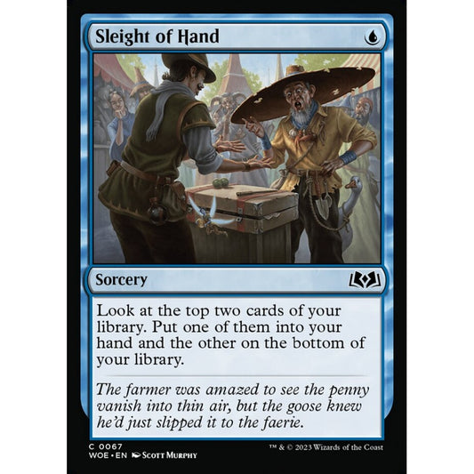 Sleight of Hand, common, 67, Magic the Gathering, Wilds of Eldraine