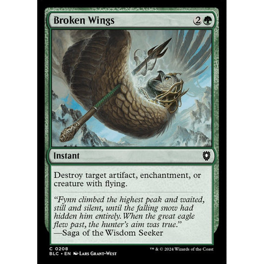 Broken Wings, 208, common, Magic: The Gathering, Bloomburrow
