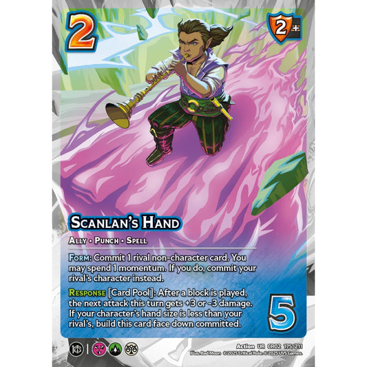 Scanlan’s Hand, 175/211, CR02, Universus, Critical Role: Heroes Of Exandria, Action, UR