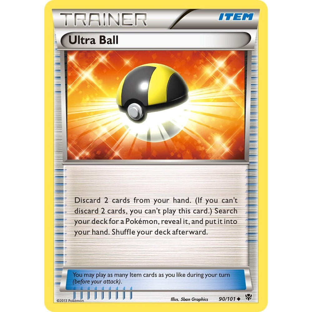Ultra Ball Uncommon 90/101 Pokemon Card Game Plasma Blast