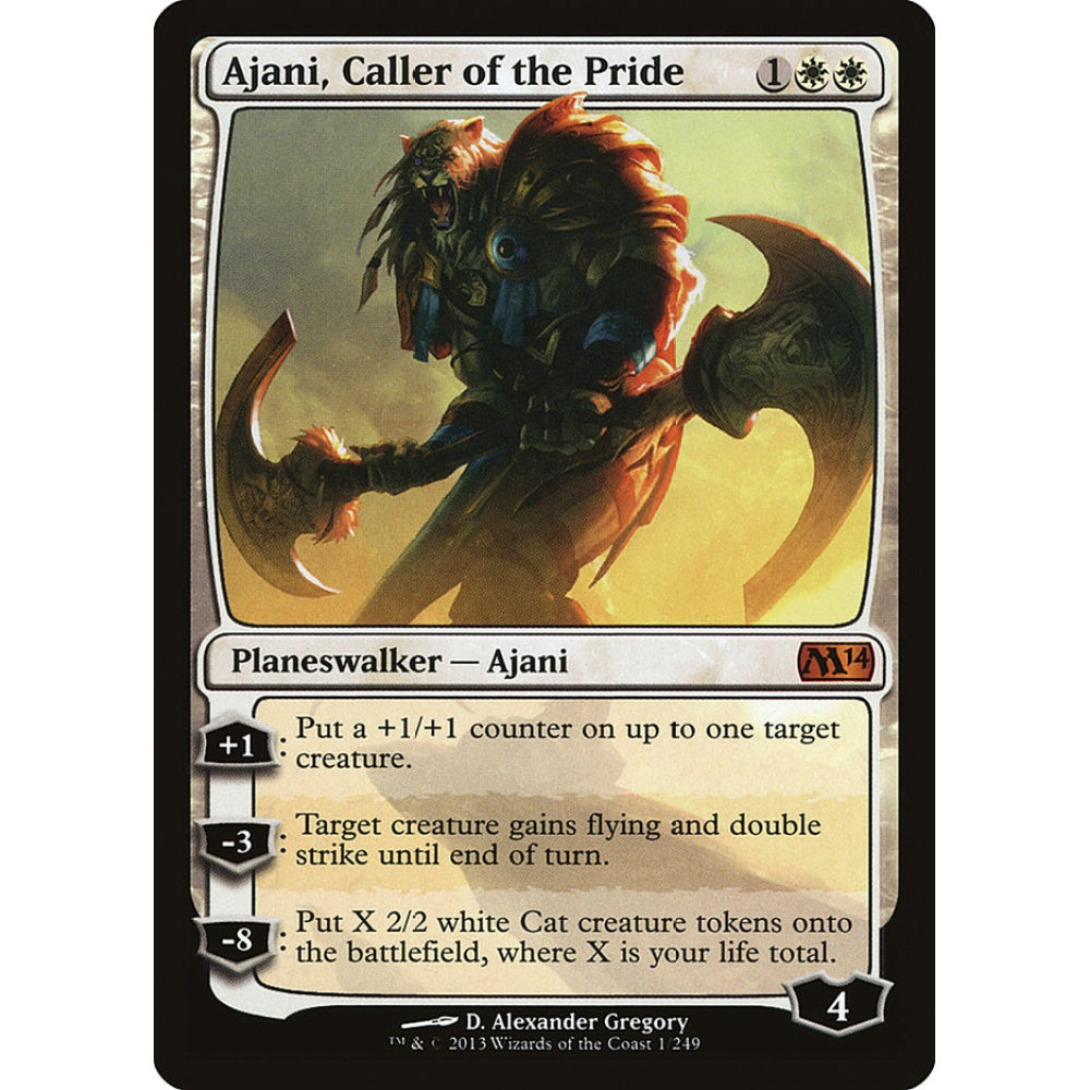 Ajani, Caller of the Pride mythic 1 Magic the Gathering Magic 2014